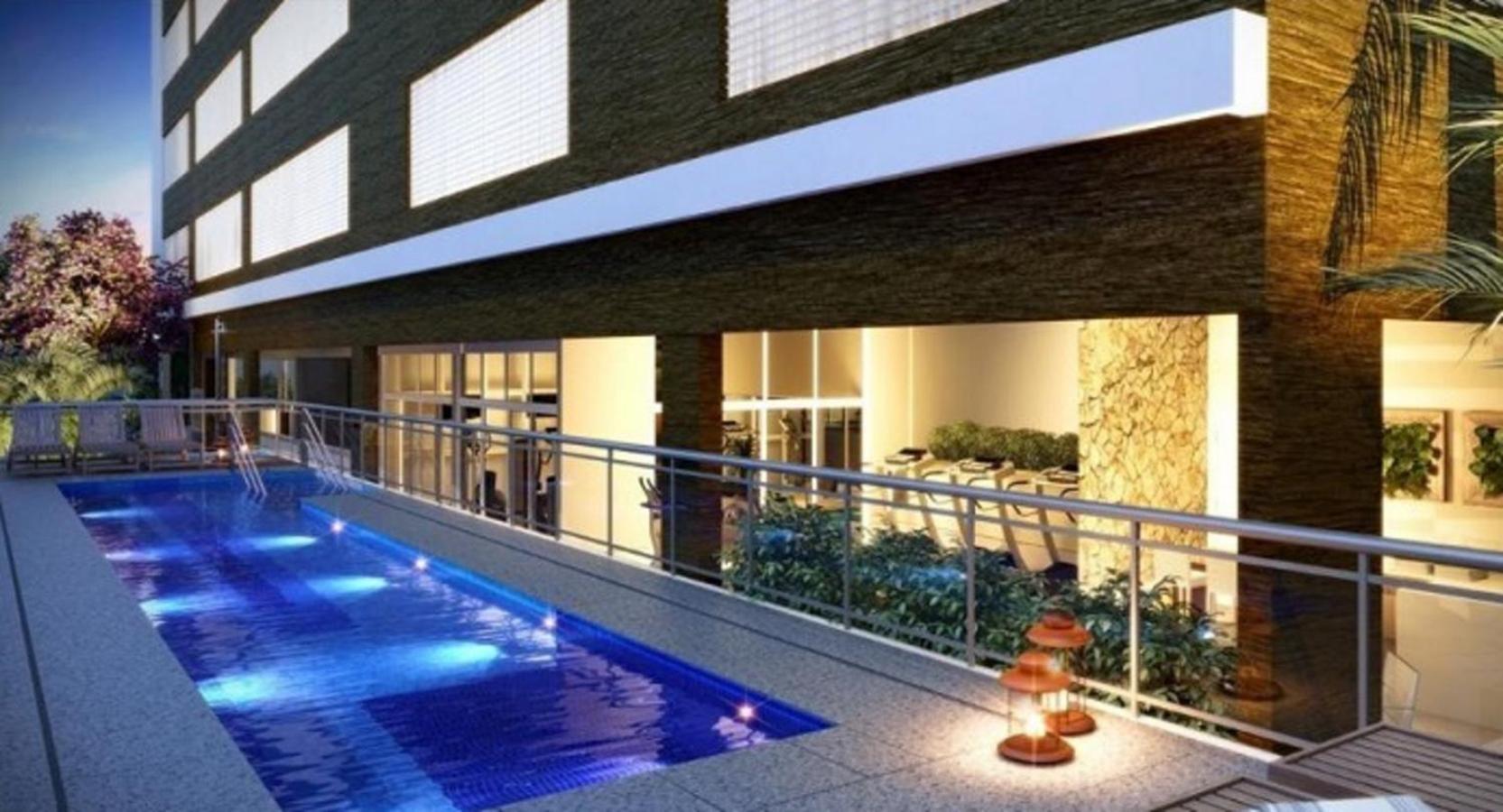 Apto Top Com Vista Pro Mar Em Condominio Completo Em Frente A Praia! Сантос Экстерьер фото